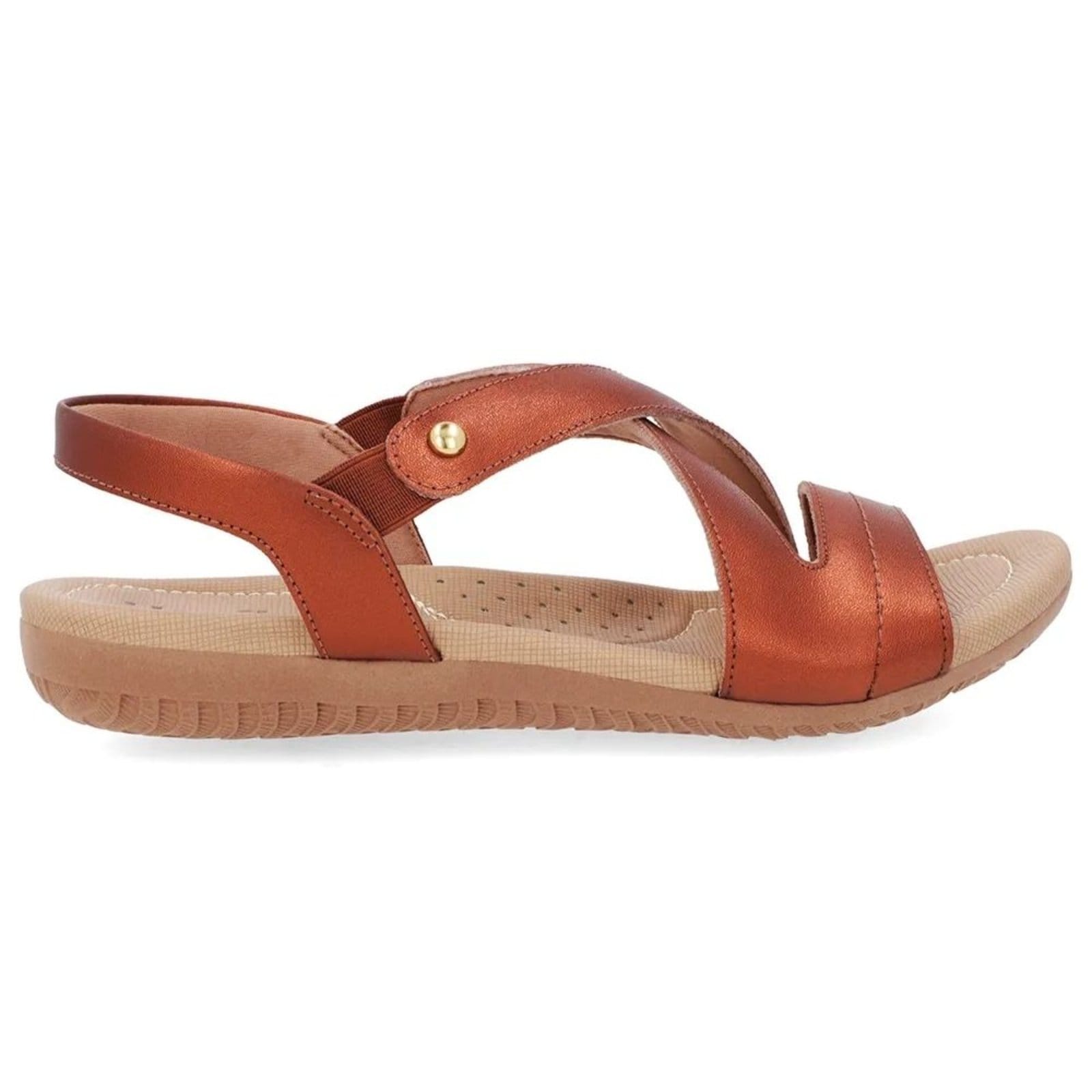 Sandália Rasteira Feminina Elástico Cobre Usaflex R1804