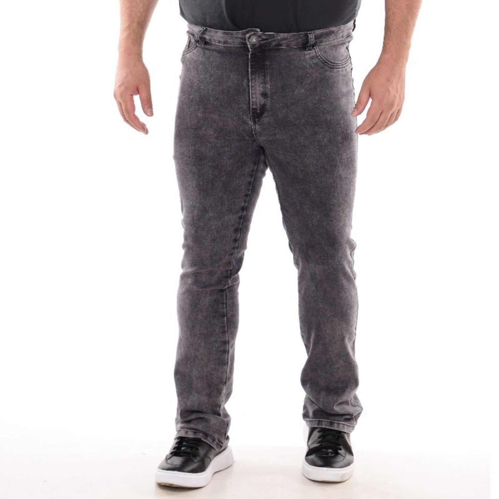 Calça Masculina Plus Size Alleppo Jeans Marmorizada