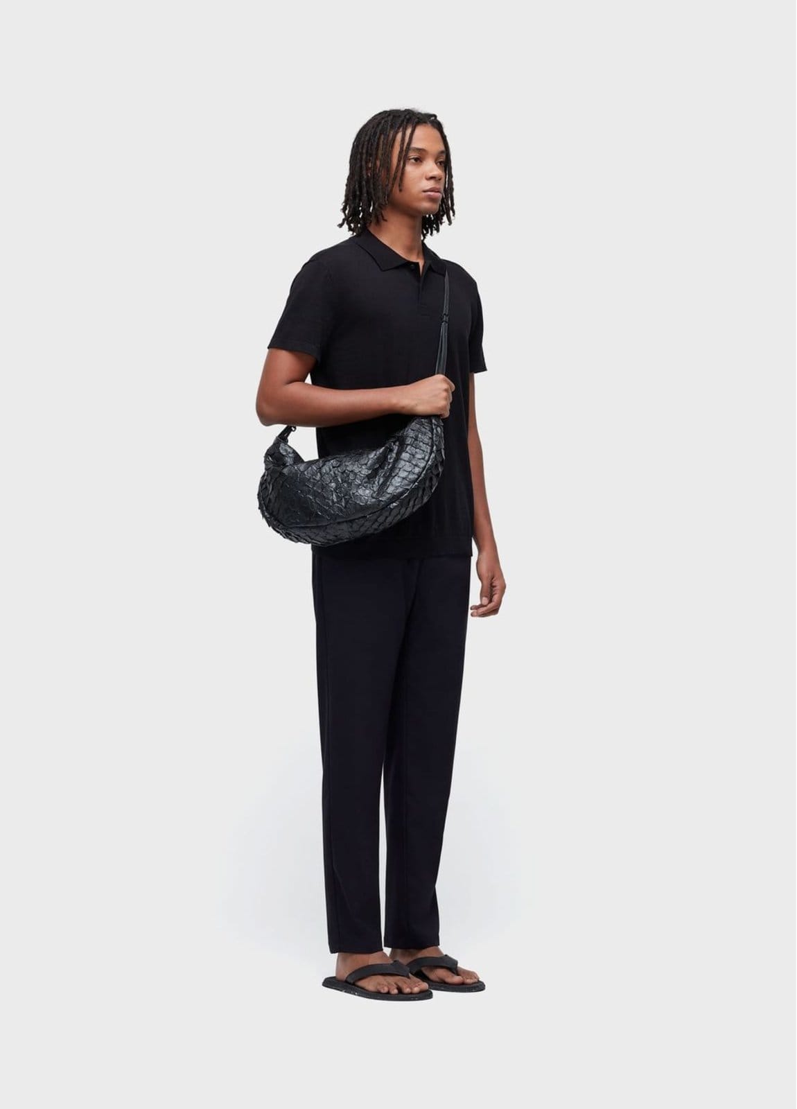 Vista 2 Polo tricot classic cotton Osklen preto