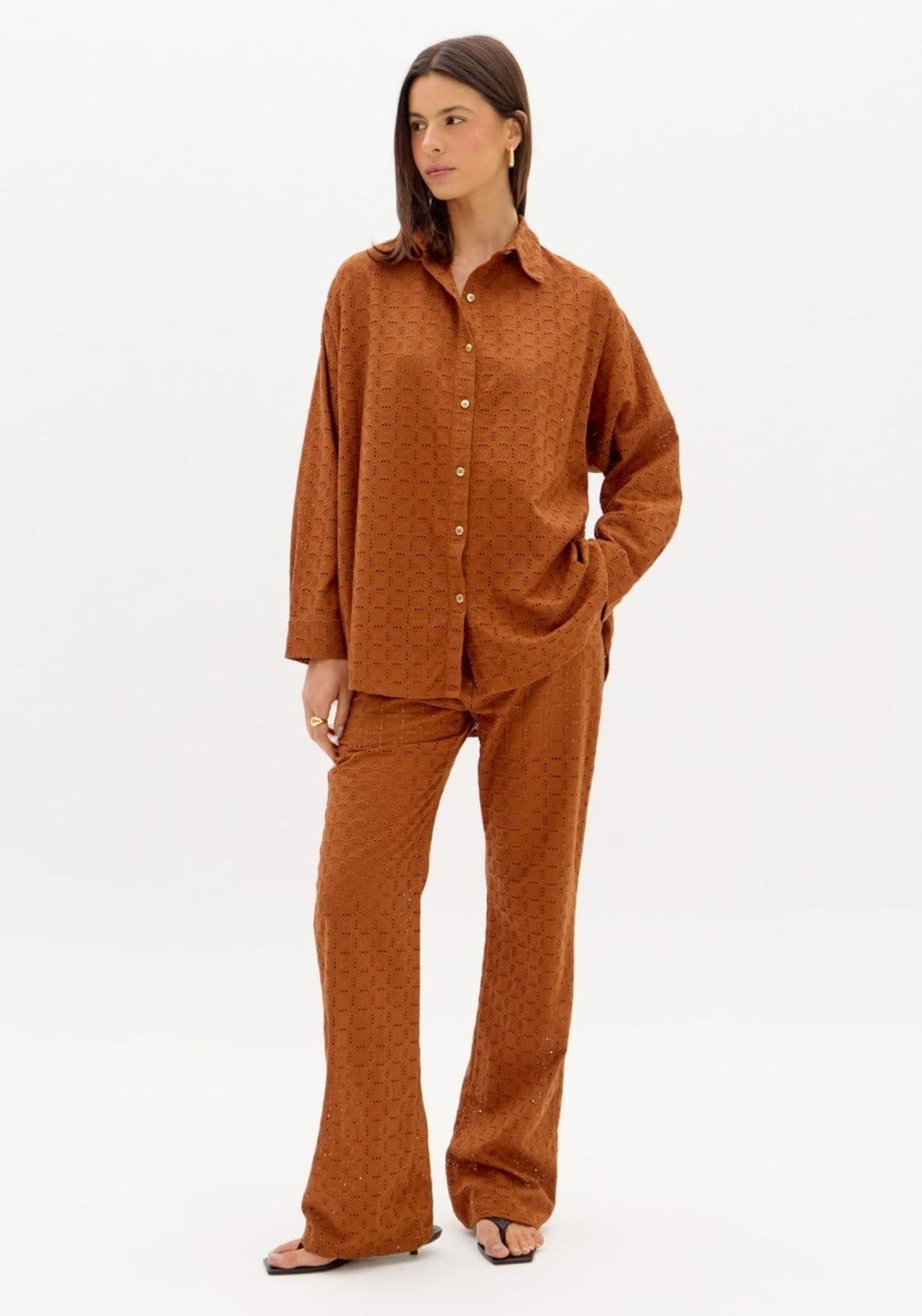 Calça New Flare Com Bolsos