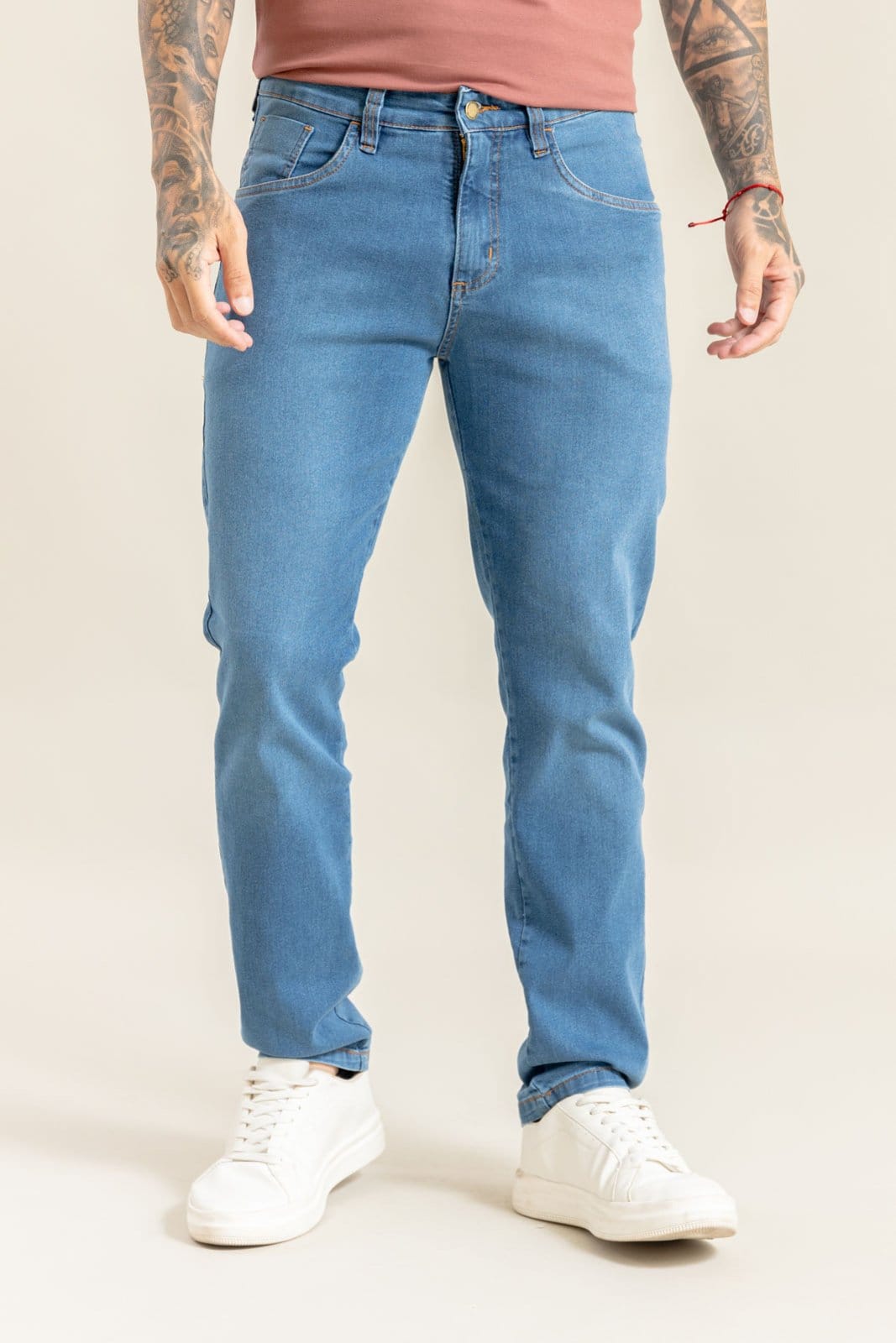 Calça Jeans Masculina Slim Fit Five Pocket Lemier Collection