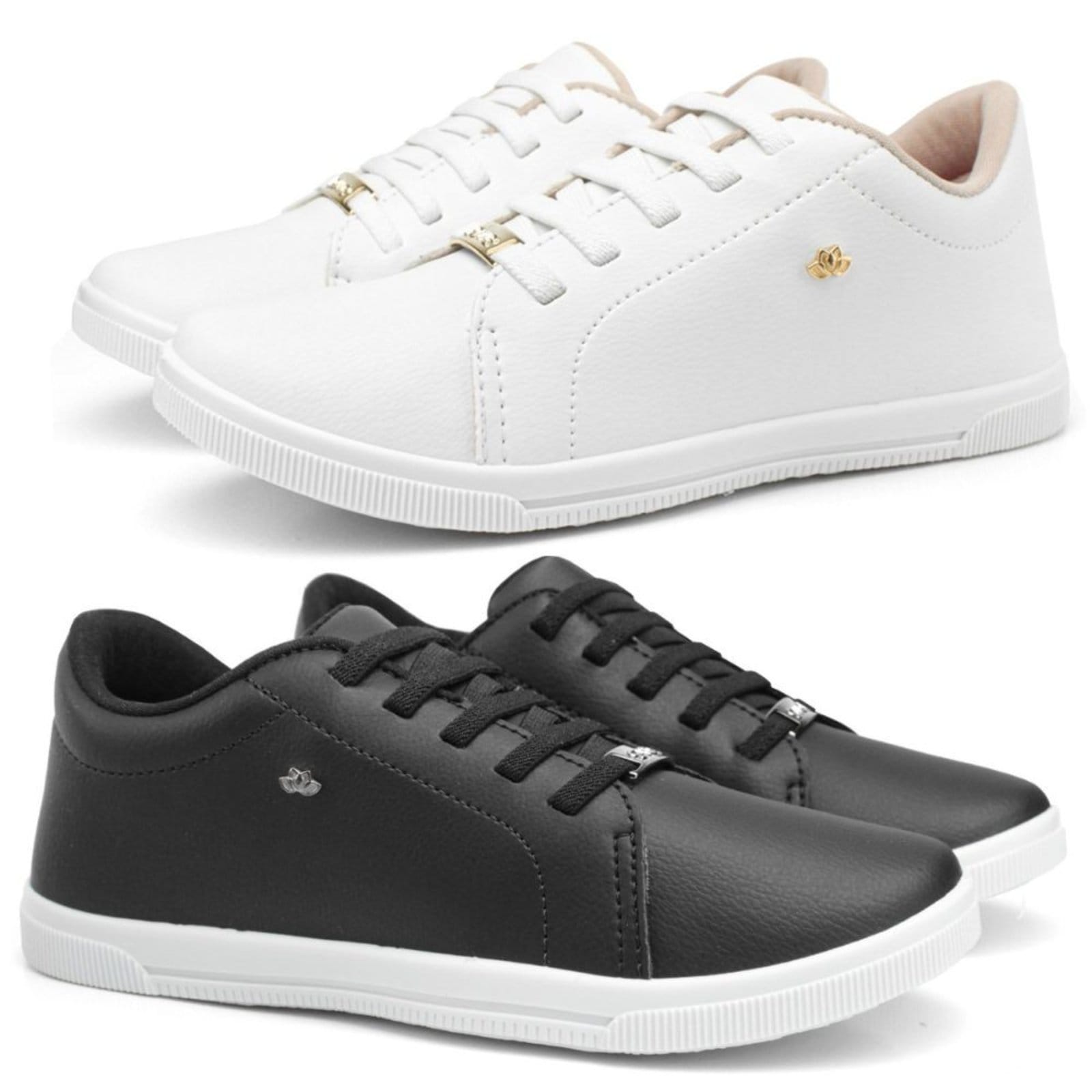 Kit 2 Pares Tênis Feminino Sapatofran Sapatenis Casual Lançamento e