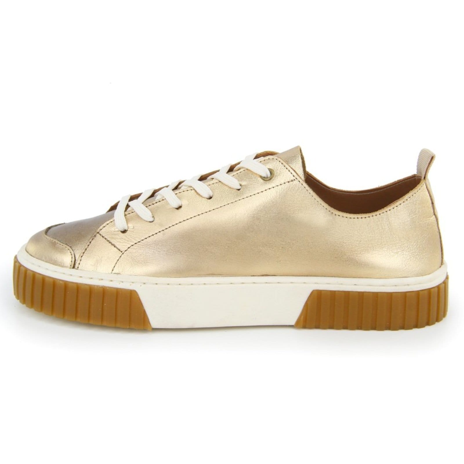 Tênis Feminino em Couro Casual Amarração Conforto Maria Paula Cristal Light