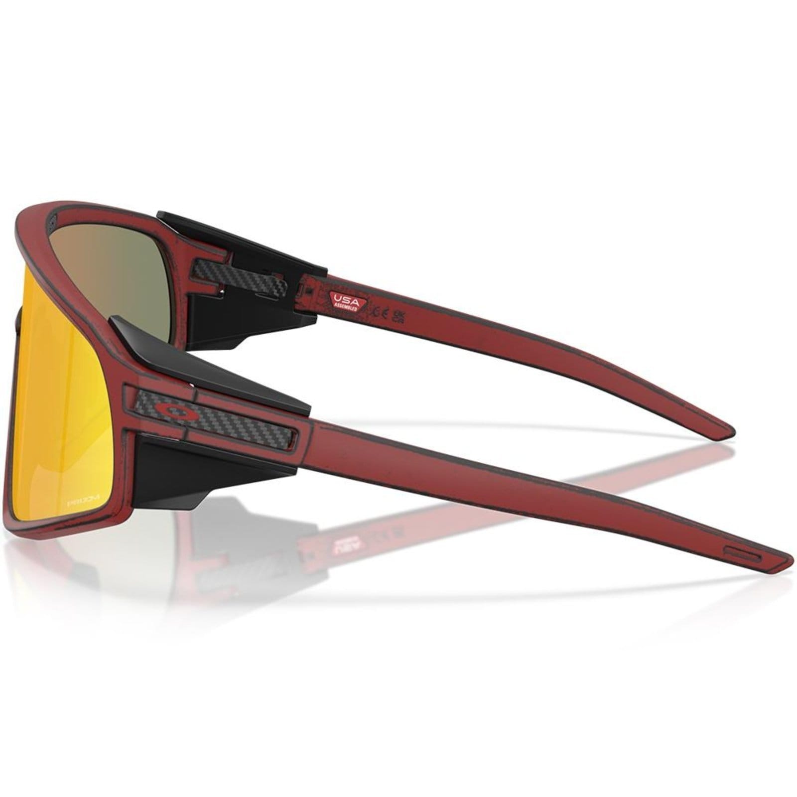 Vista 2 Óculos de Sol Oakley Latch Panel Red Knight Prizm Ruby Oakley preto red