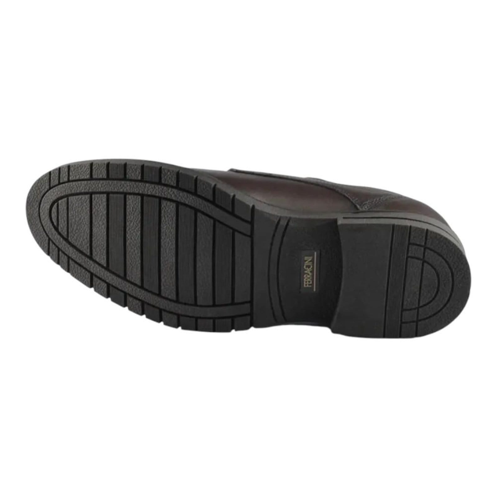 Vista 2 Sapato Social Ferracini Firenze Masculino Escuro FERRACINI marrom