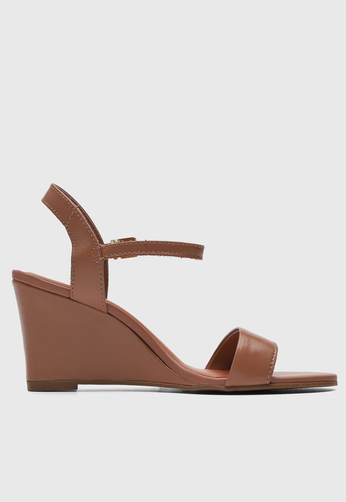 Vista 2 Sandália Feminina Bottero Salto Anabela Fivela Bottero marrom