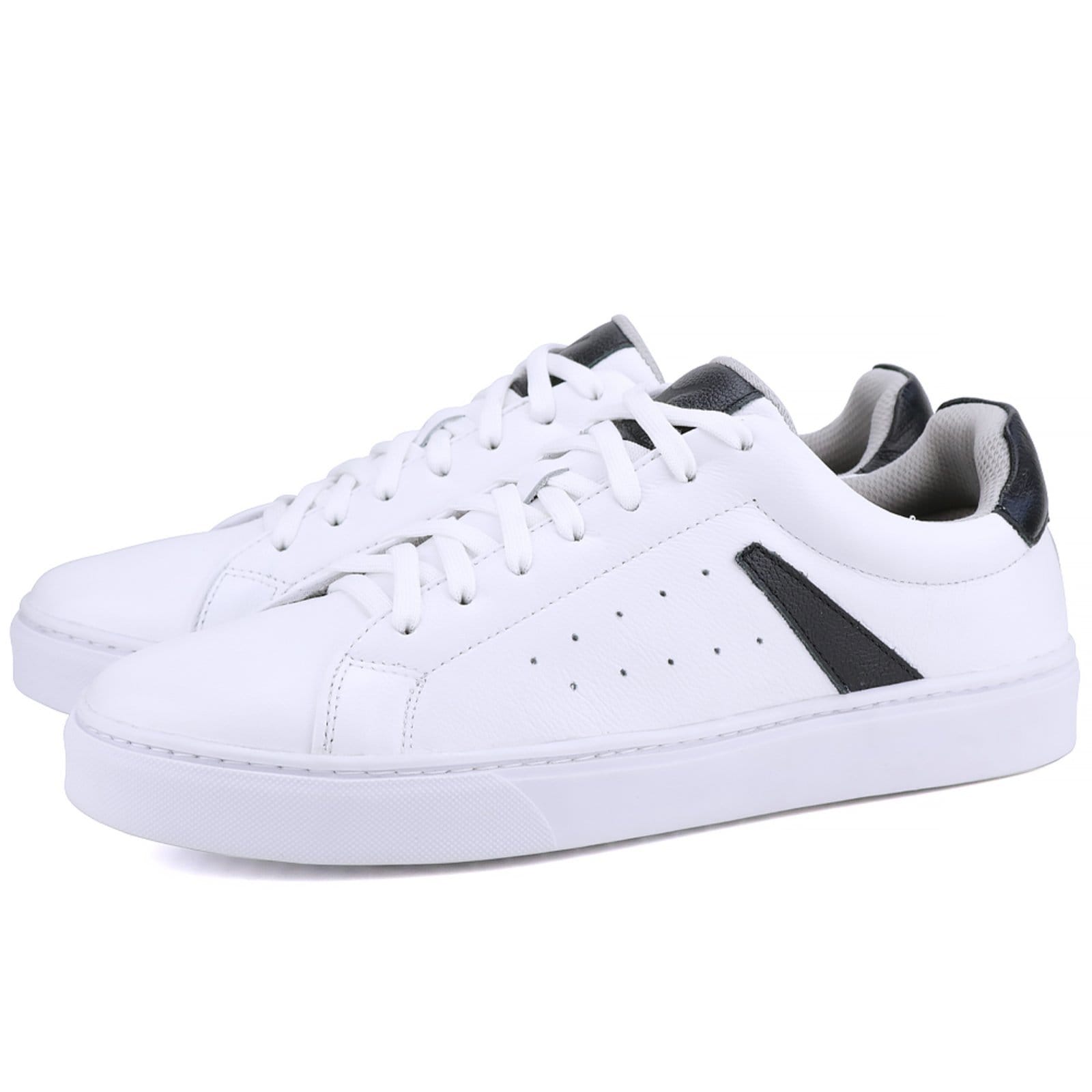 Vista 2 Tênis Casual Mr. Gutt Couro Preto Mr. Gutt branco