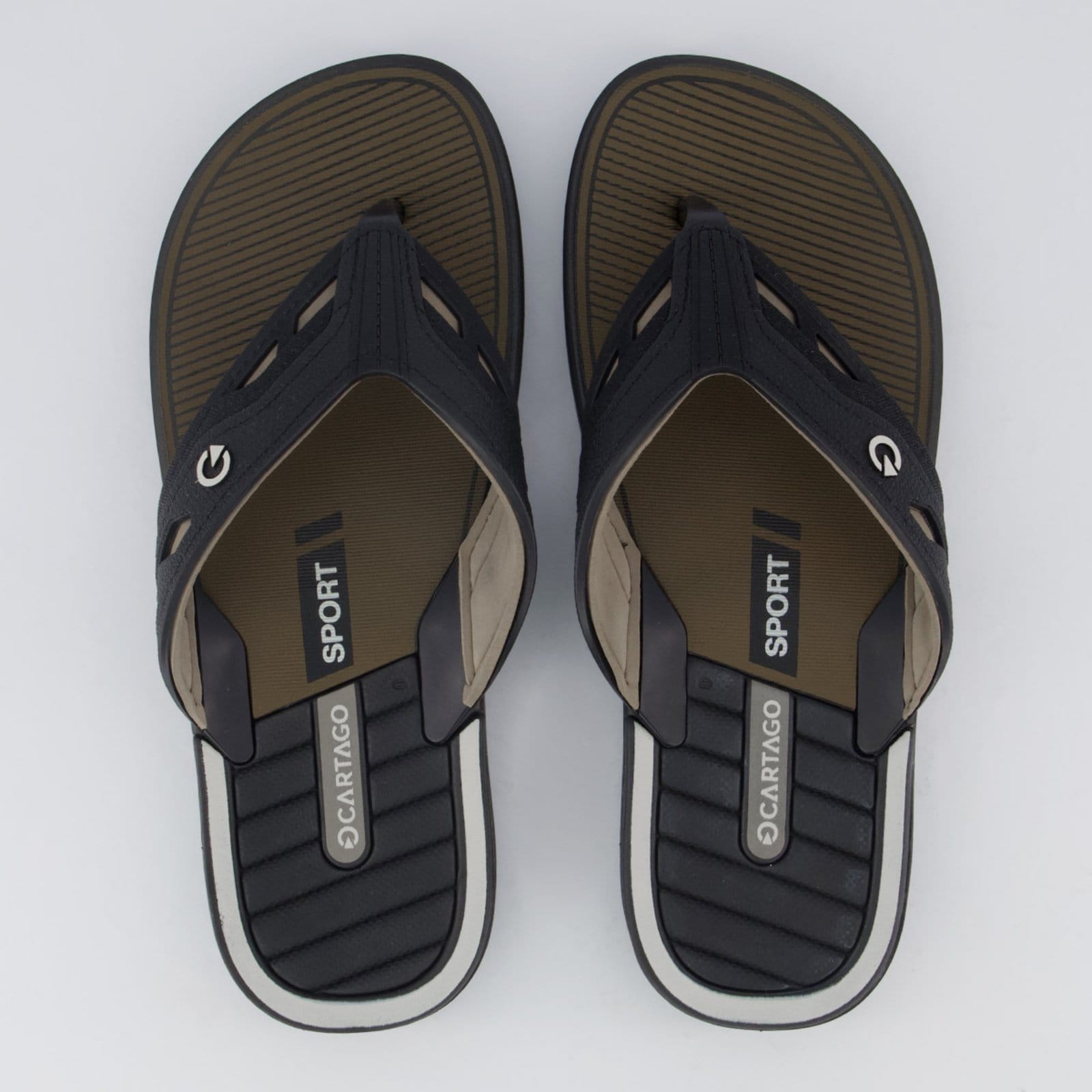 Chinelo Cartago Dallas e Bege