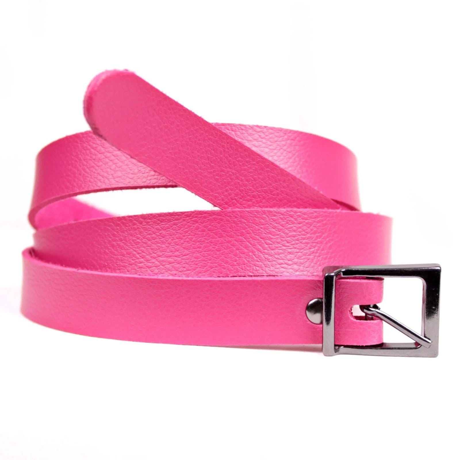 Vista principal Cinto Slim com Fivela Grafite Artlux Pink FM002 Artlux rosa pink