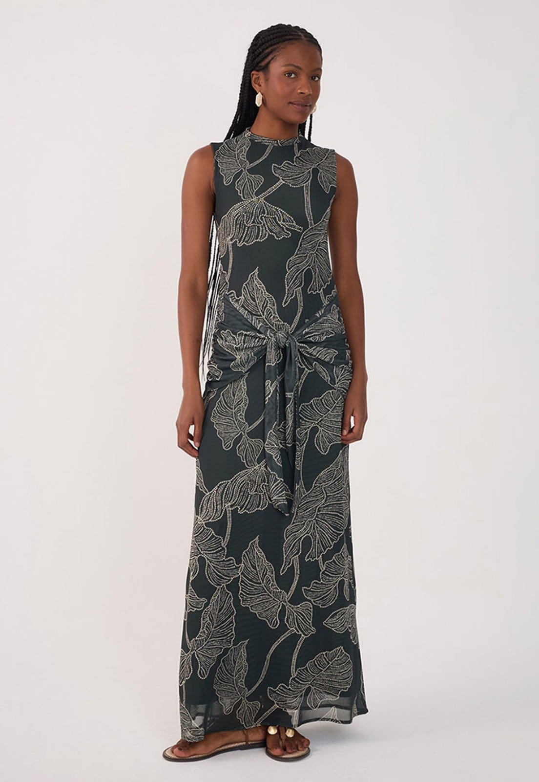 Vestido Dress To Longo Folhagem