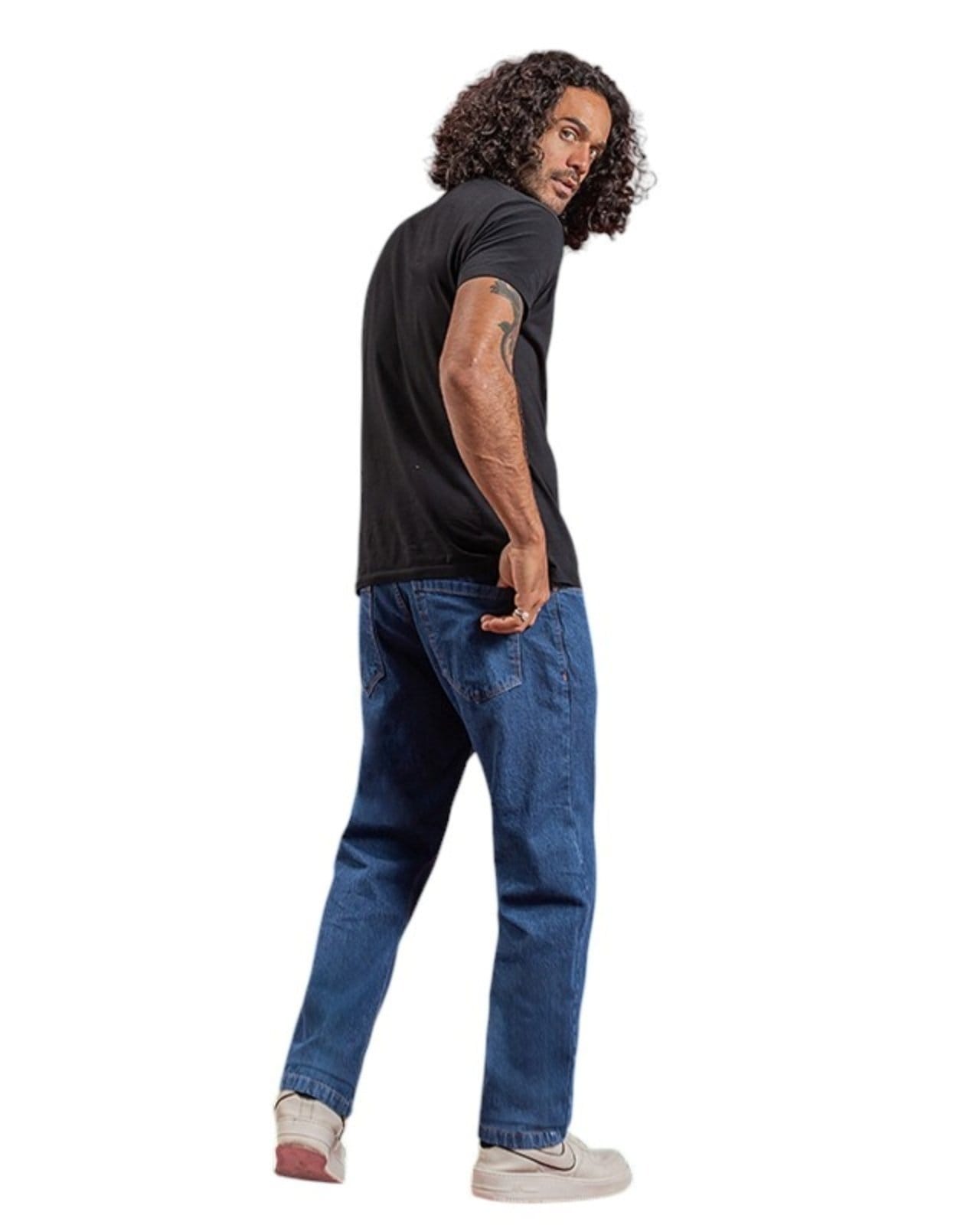 Vista 2 Calça Reta Masculina - Black Jeans - Denim Escuro Black Jeans azul black