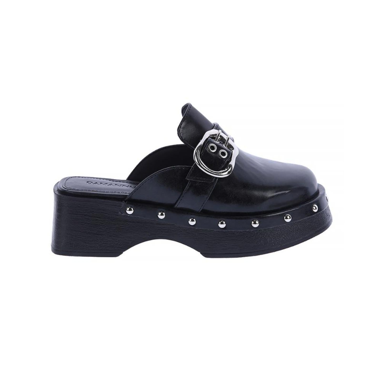 Amabile - Clog Feminino com Fivela Metalizada