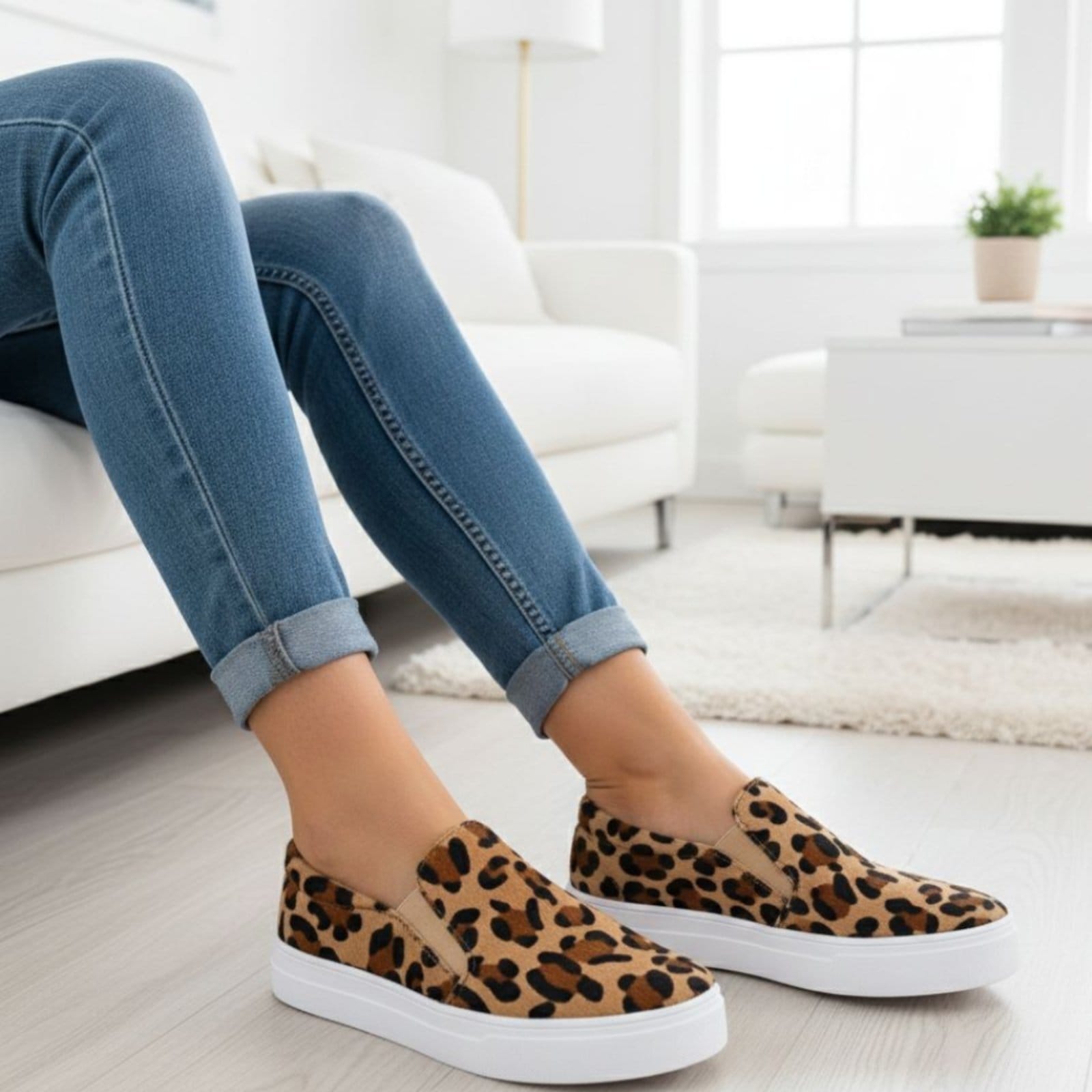 Slip On Tênis Estampa Oncinha Animal Print