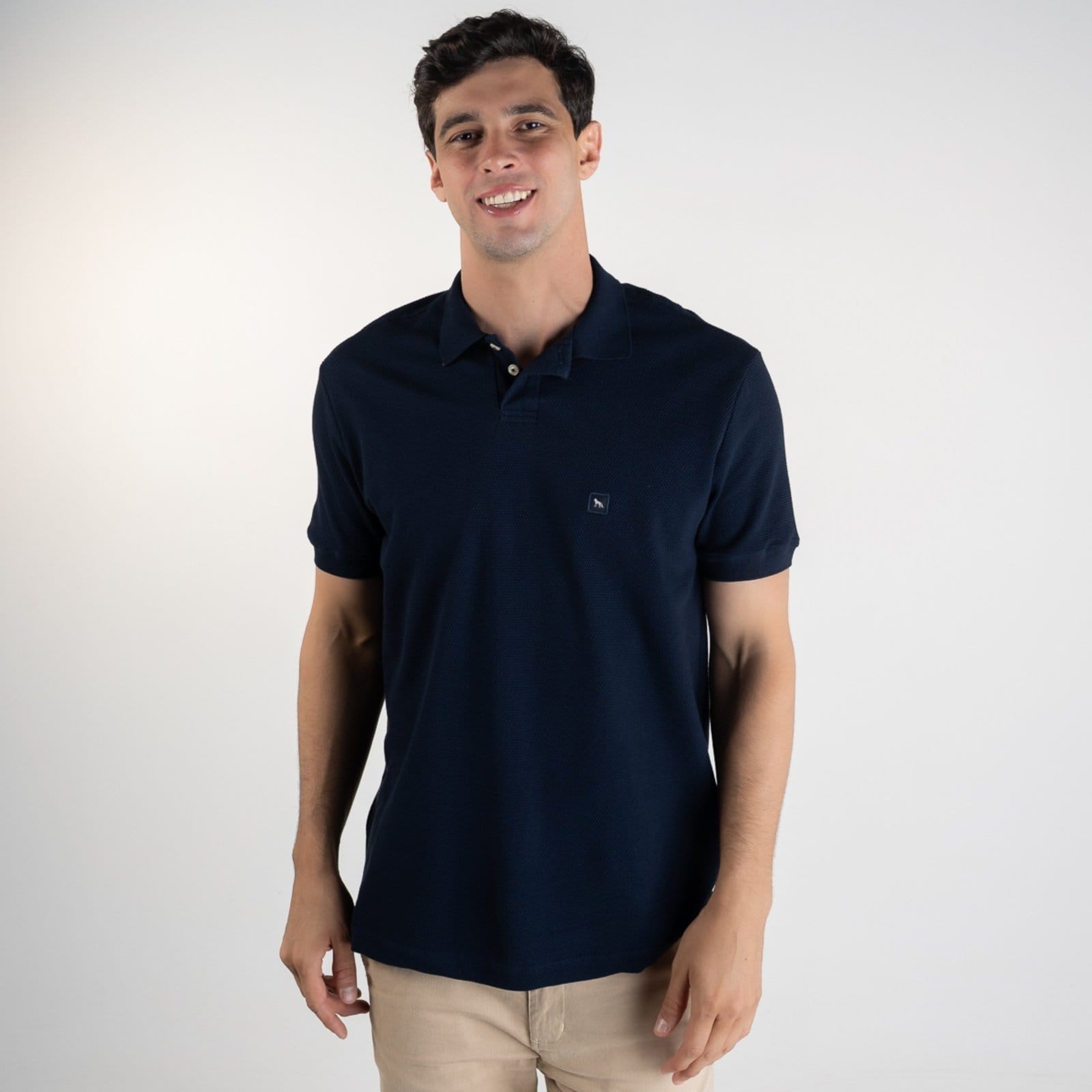 Camisa Polo Acostamento Texturizada