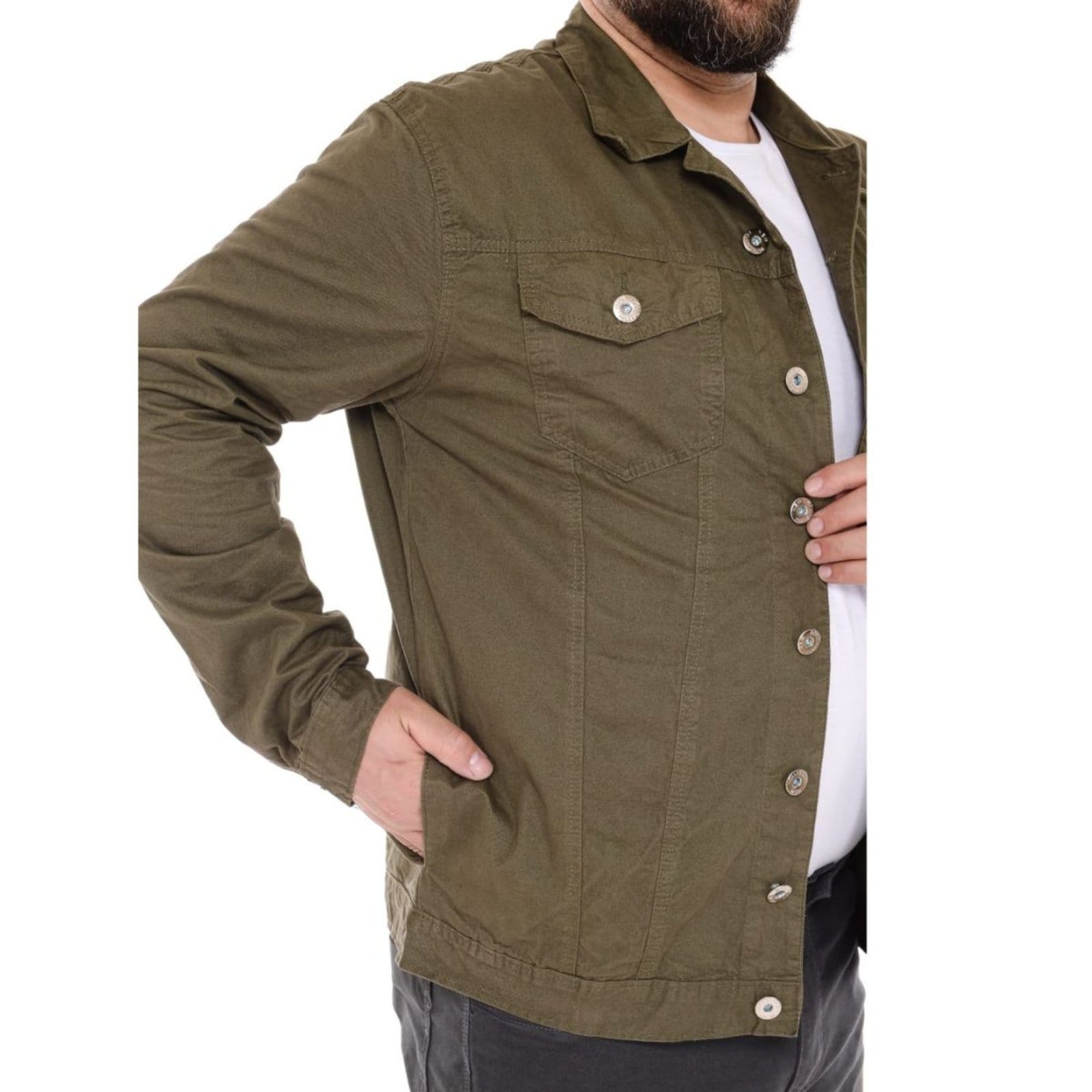 Jaqueta Masculina Plus Size Sarja