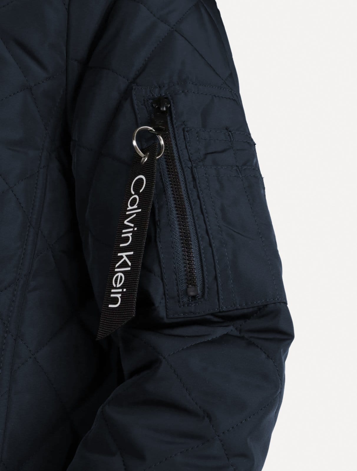 Vista 2 Jaqueta Calvin Klein Jeans Bomber CK Zip Calvin Klein azul marinho
