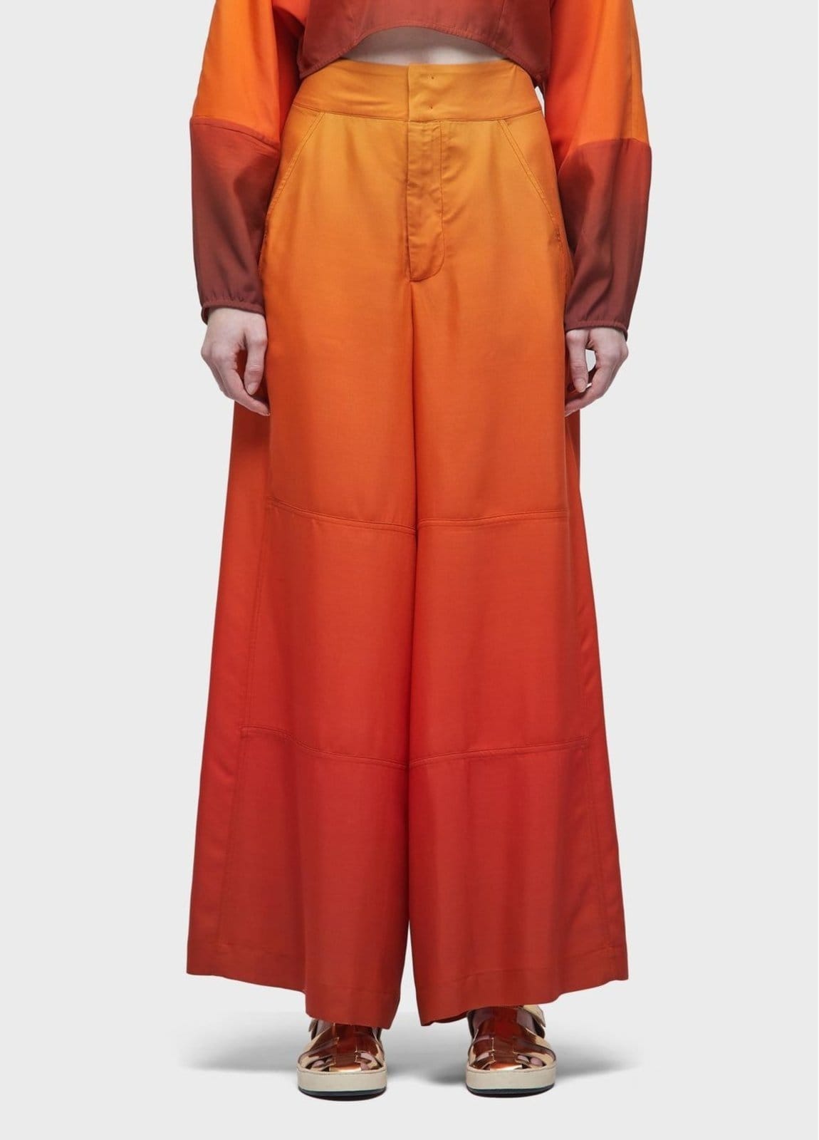 Calça cós reta sunset