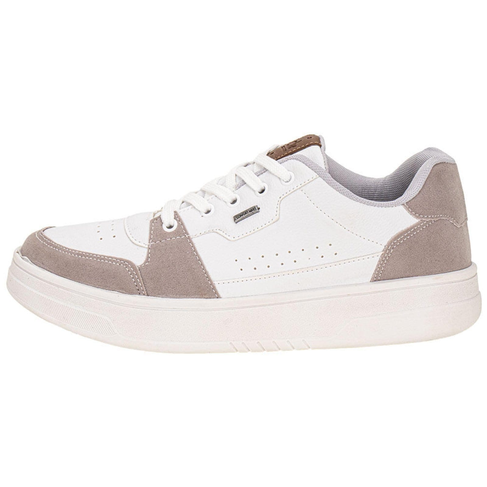 Vista 2 Tênis Masculino Casual Confort Way 902501 9939025 Confort Way branco