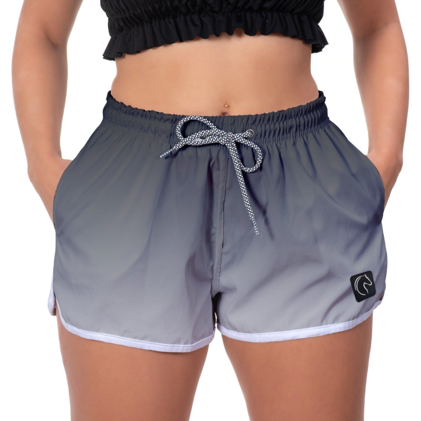 Short Feminino W2 Premium com Elástico e Cordão Ajustável Bolsos Laterais e Secagem Rápida Casual Praia ou Academia Degrade e