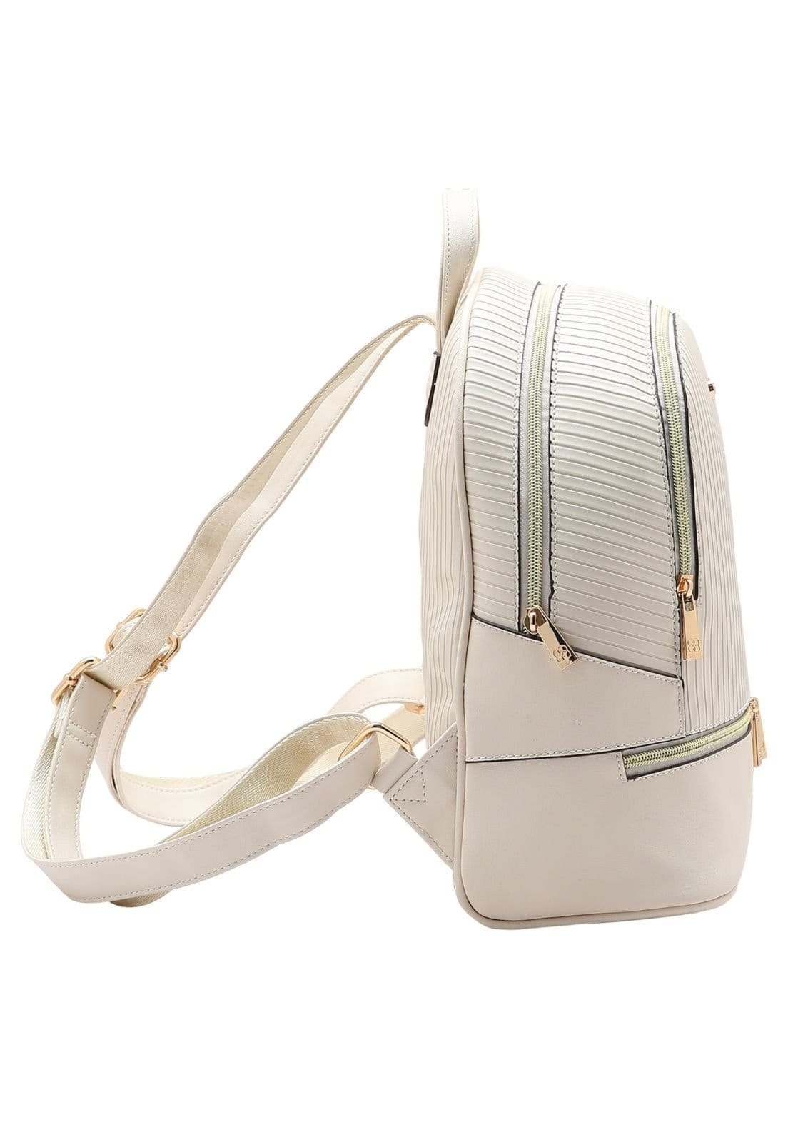 Vista 2 Mochila Feminina Chenson Microfiber Casual 8185112 Chenson café