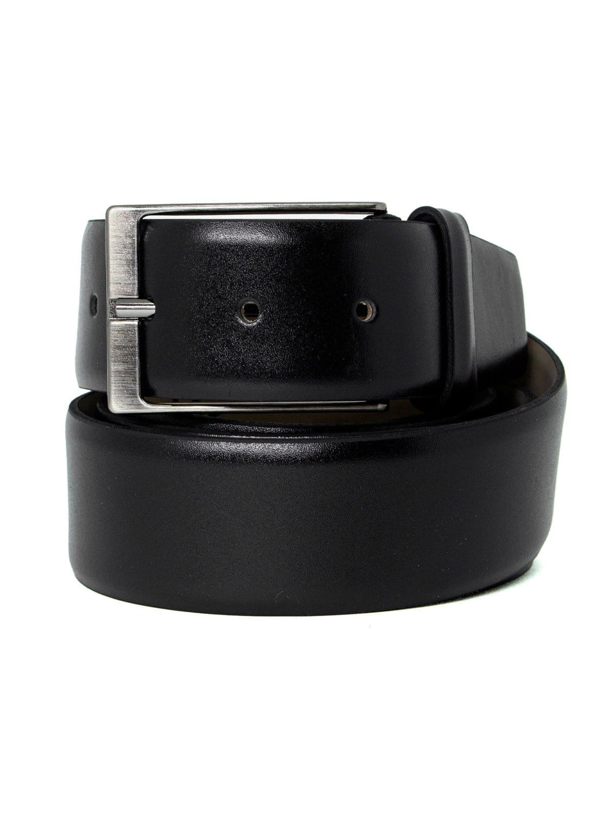 Cinto Masculino Fasolo Couro Legítimo Liso Confortável Social Fivela Fivela Prata - 2
