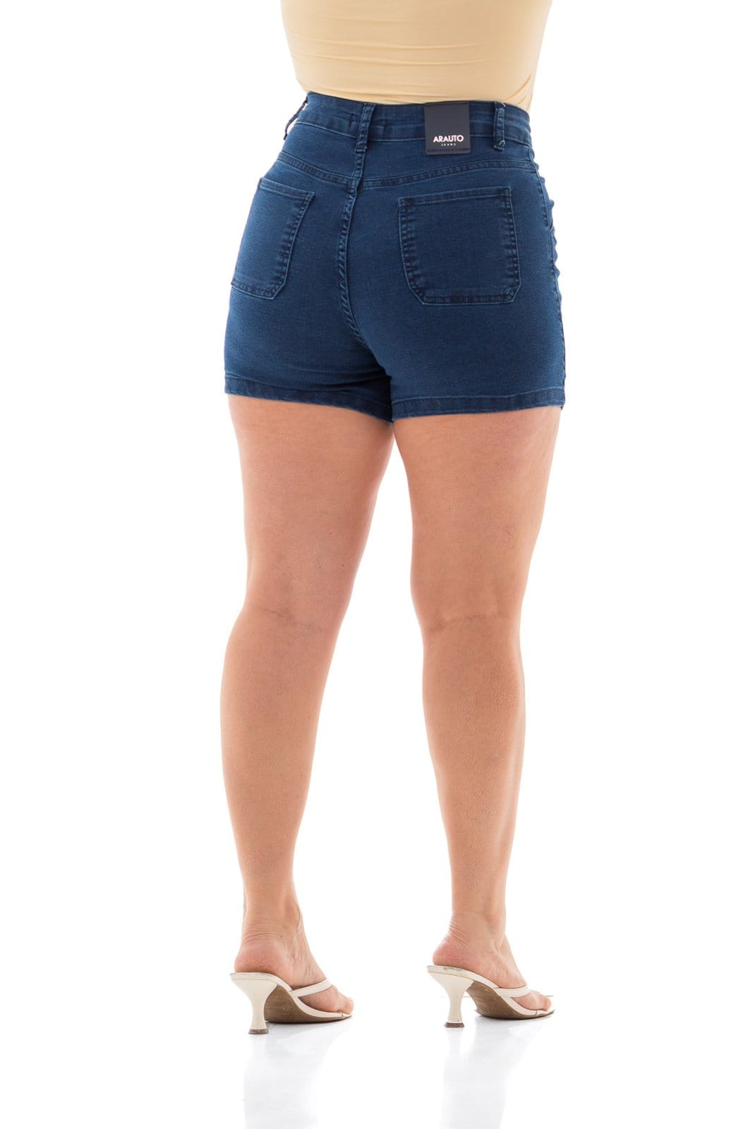 Vista 2 Shorts Feminino Arauto Hot Pants ARAUTO JEANS azul/azul marinho/jeans