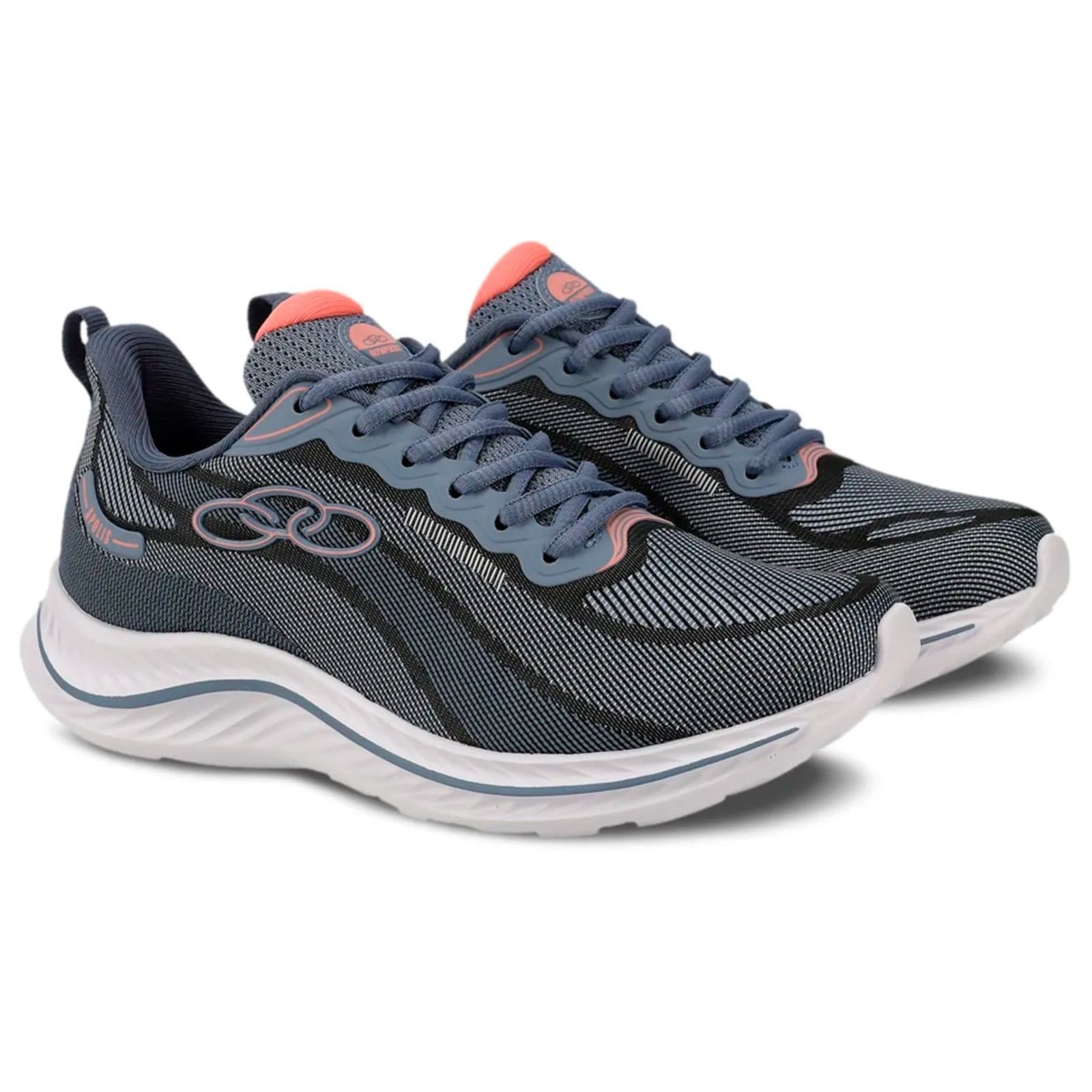 Vista 2 Tênis Olympikus Apolis Feminino Rosa OLYMPIKUS azul