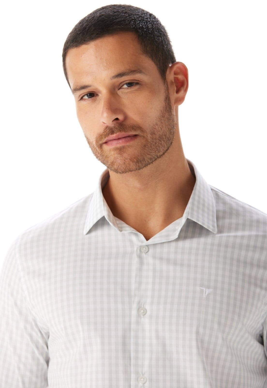 Vista 2 Camisa Slim Traymon Ice Traymon xadrez