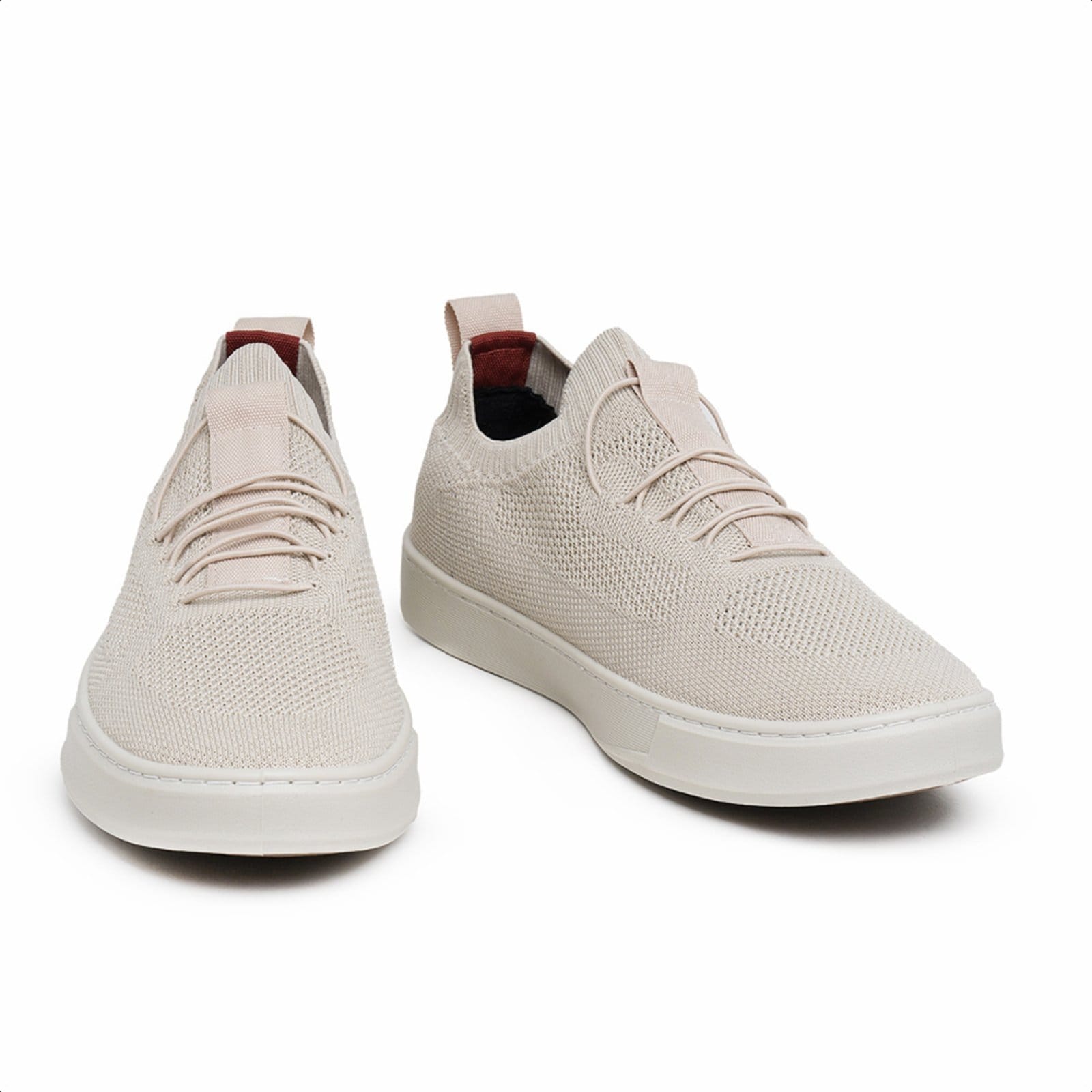 Vista 2 Tênis Casual Knit Malbork Masculino em Tecido Respirável K-7000BG Malbork bege