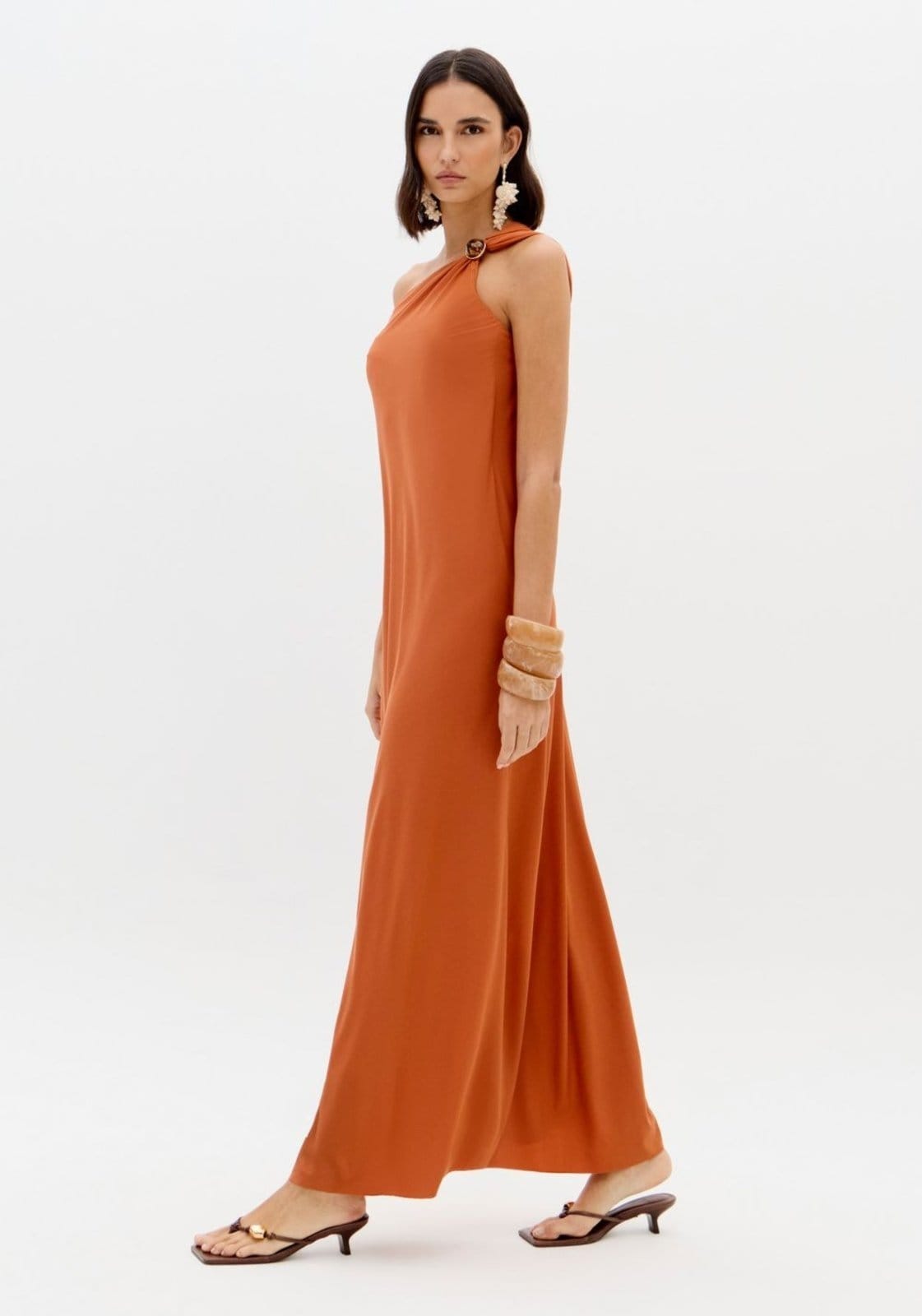 Vestido Longo Ombro Único