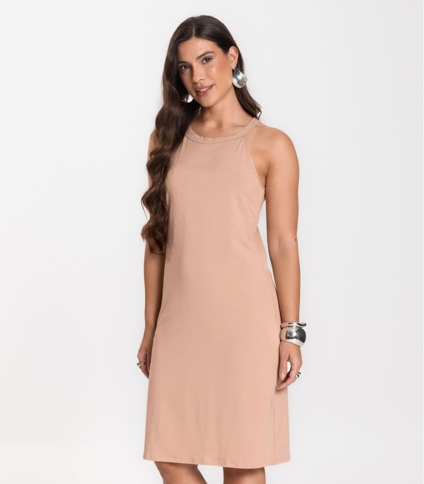 Vestido Feminino Infinita Cor Chocolate