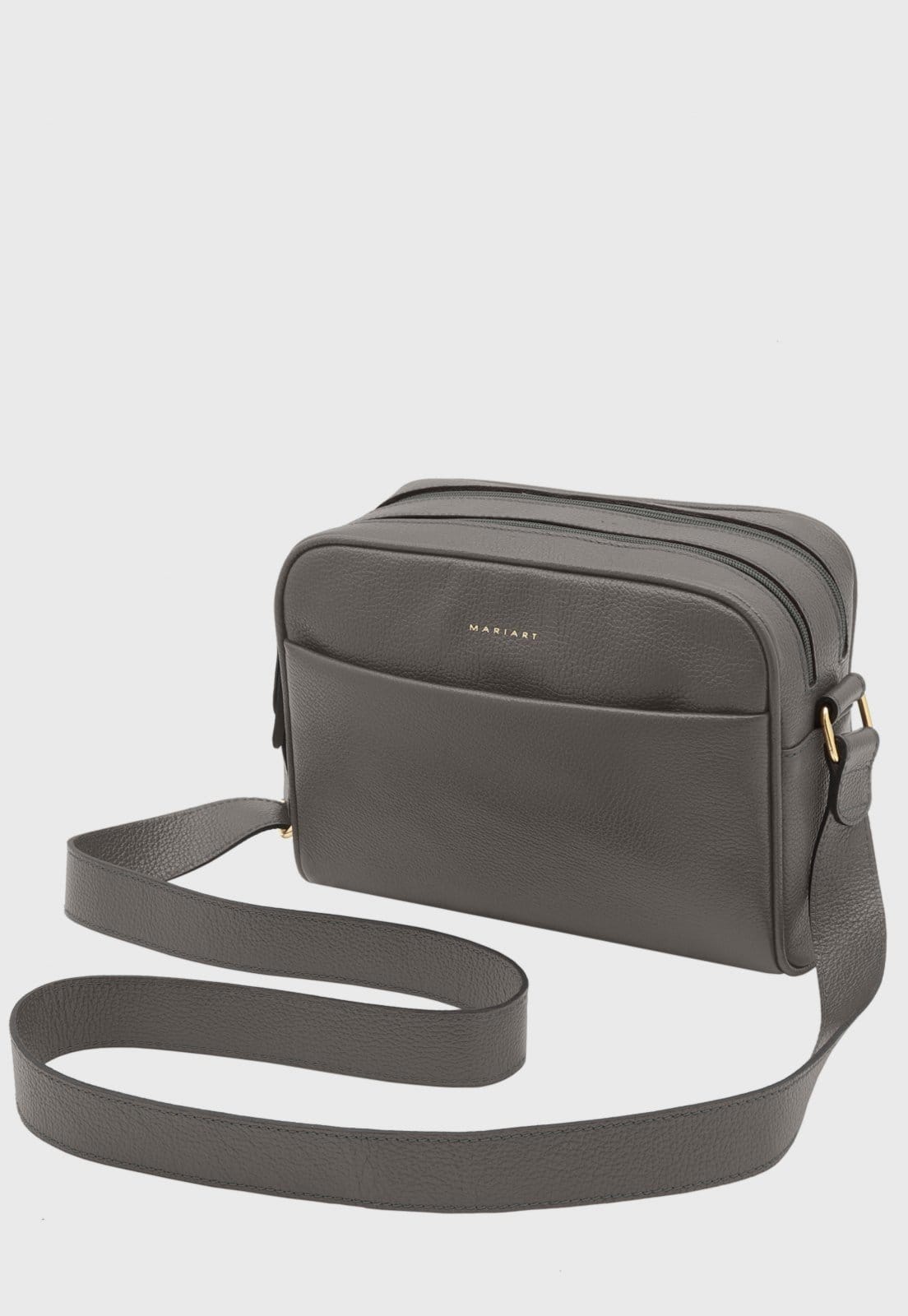 Bolsa Transversal de Couro Mariart Pupunha