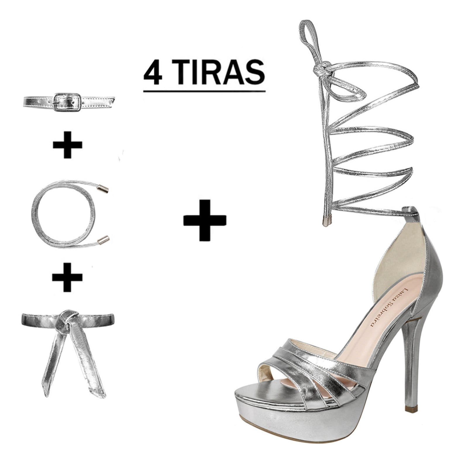 Meia Pata Troca Tira Salto Alto Fino 14cm Luiza Sobreira Mod. 2232-2