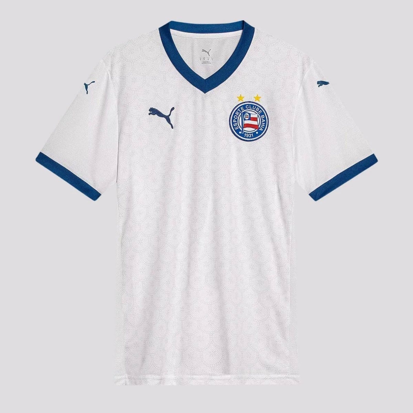 Vista 2 Camisa Puma Bahia I 2025 8 Cauly Puma branco