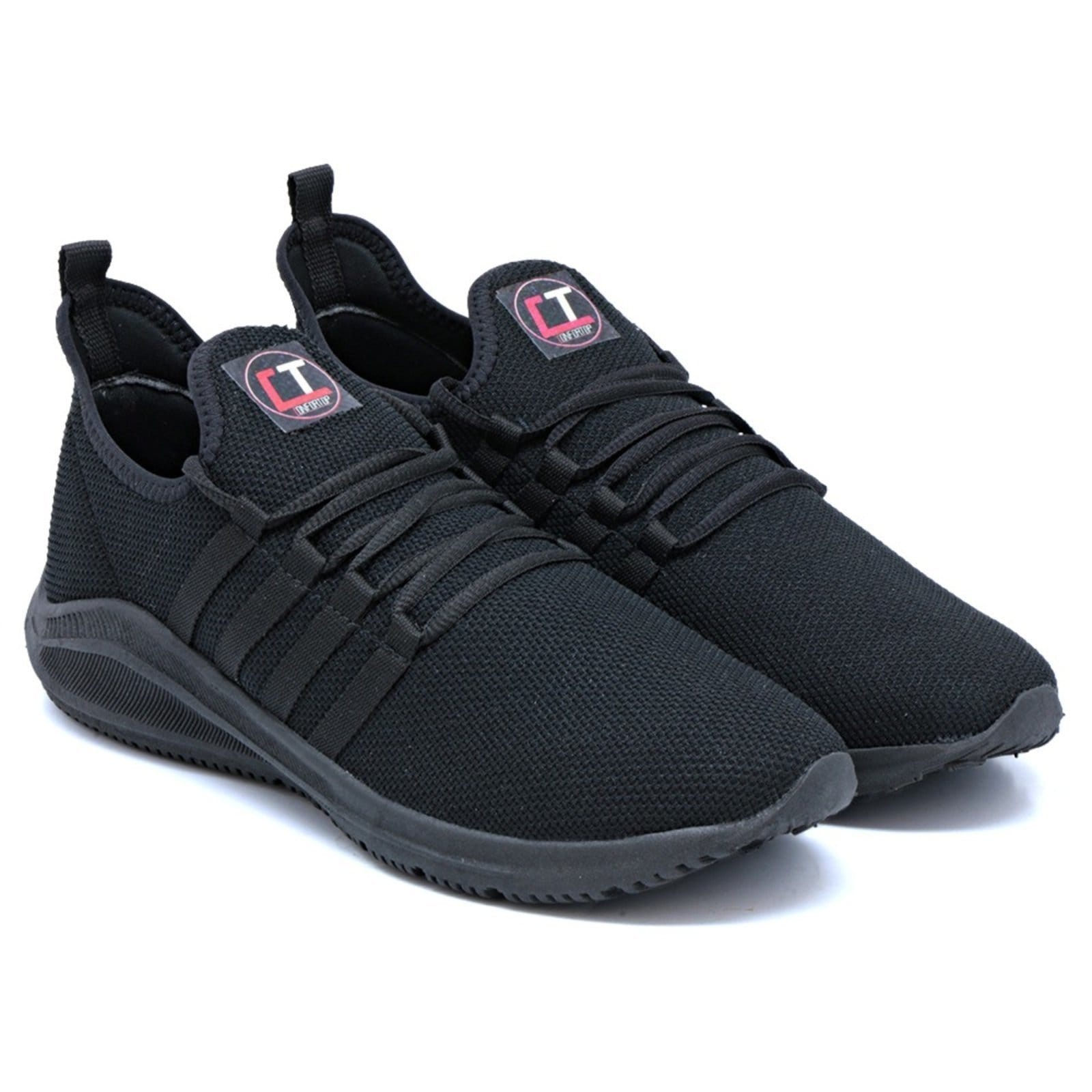 Vista 2 Tênis Sneaker Nine4 em Tecido E Solado Ultra leve Nine4 preto