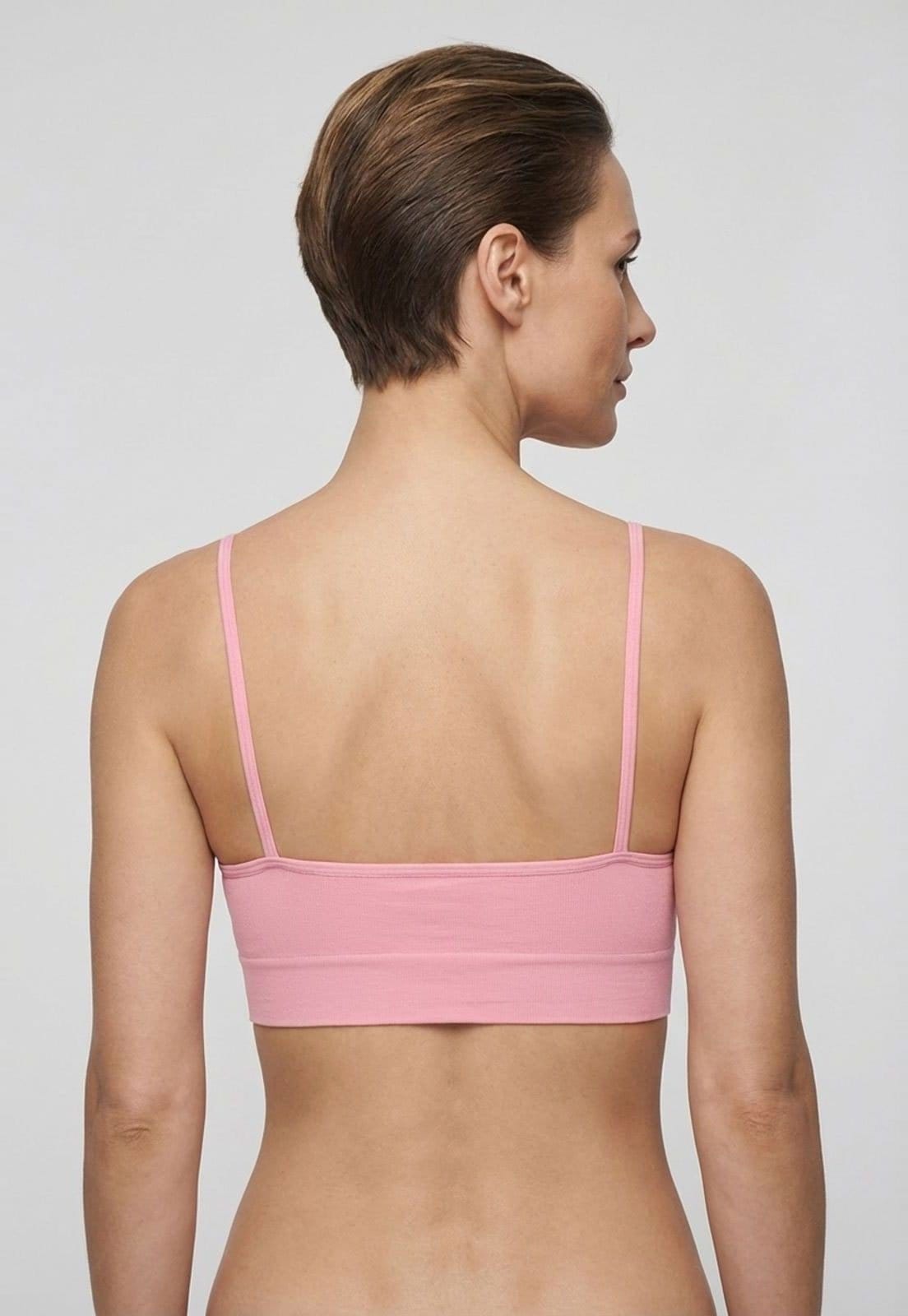 Vista 2 Sutiã Top Feminino Hope Sem Bojo Sem Aro Microfibra Hope rosa