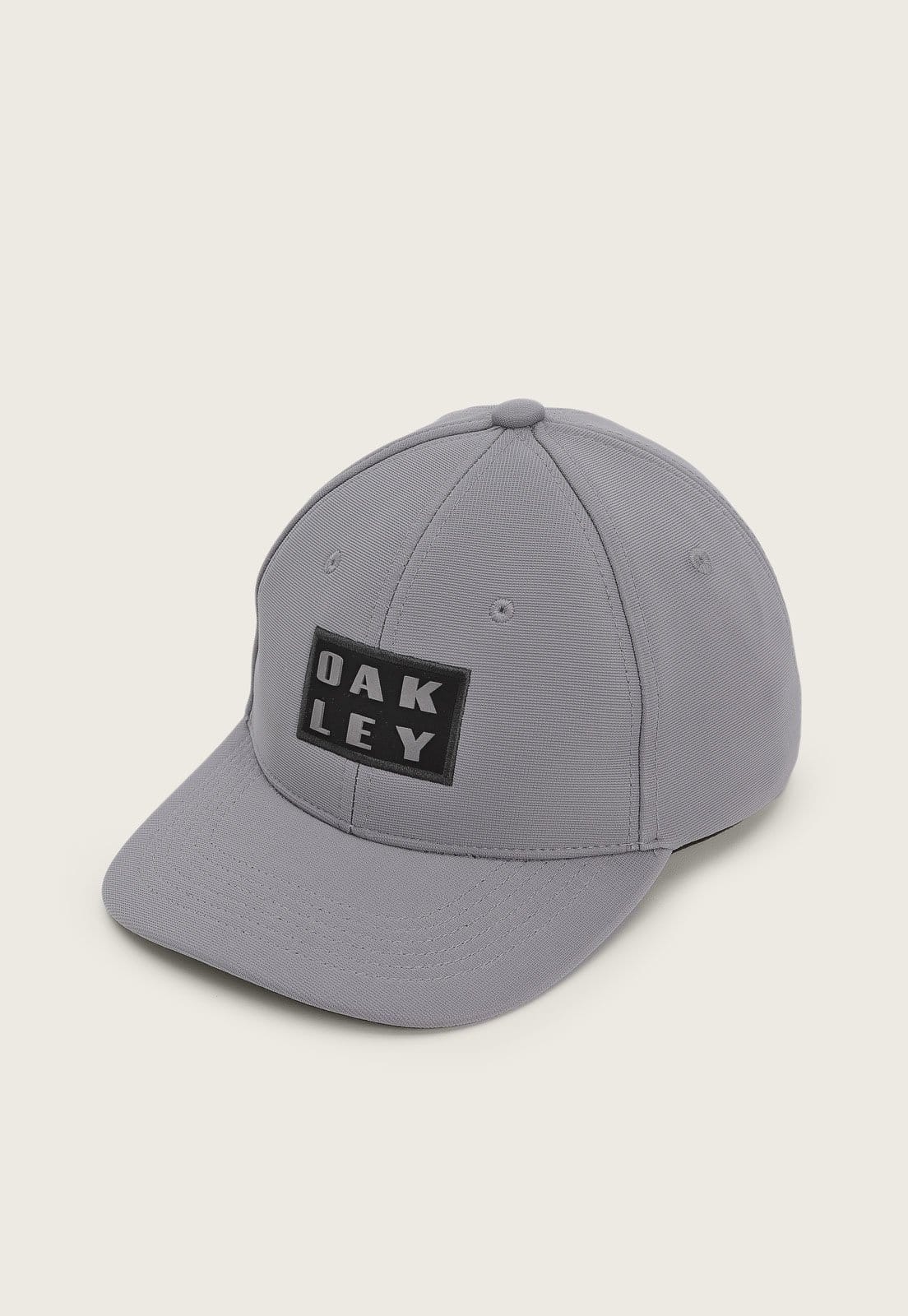 Vista 2 Boné Aberto Oakley Aba Reta Bark Grafite Oakley cinza