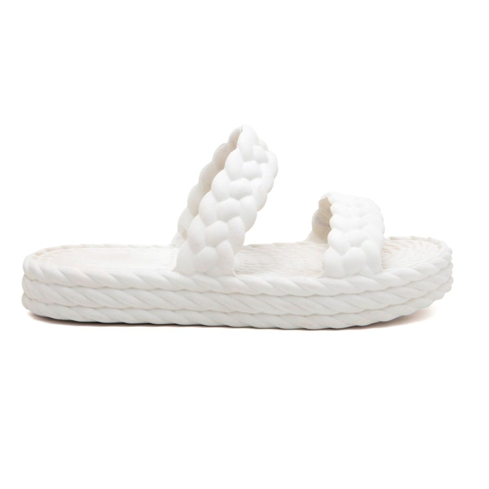 Vista 2 Chinelo Feminino Casual Veritimo Sandália Papete Rasteira Plataforma Elegante Conforto Veritimo branco