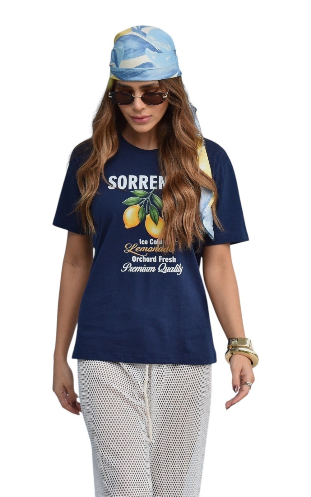 Camiseta Feminina Cianitas Estampa Sorrento Lemonade