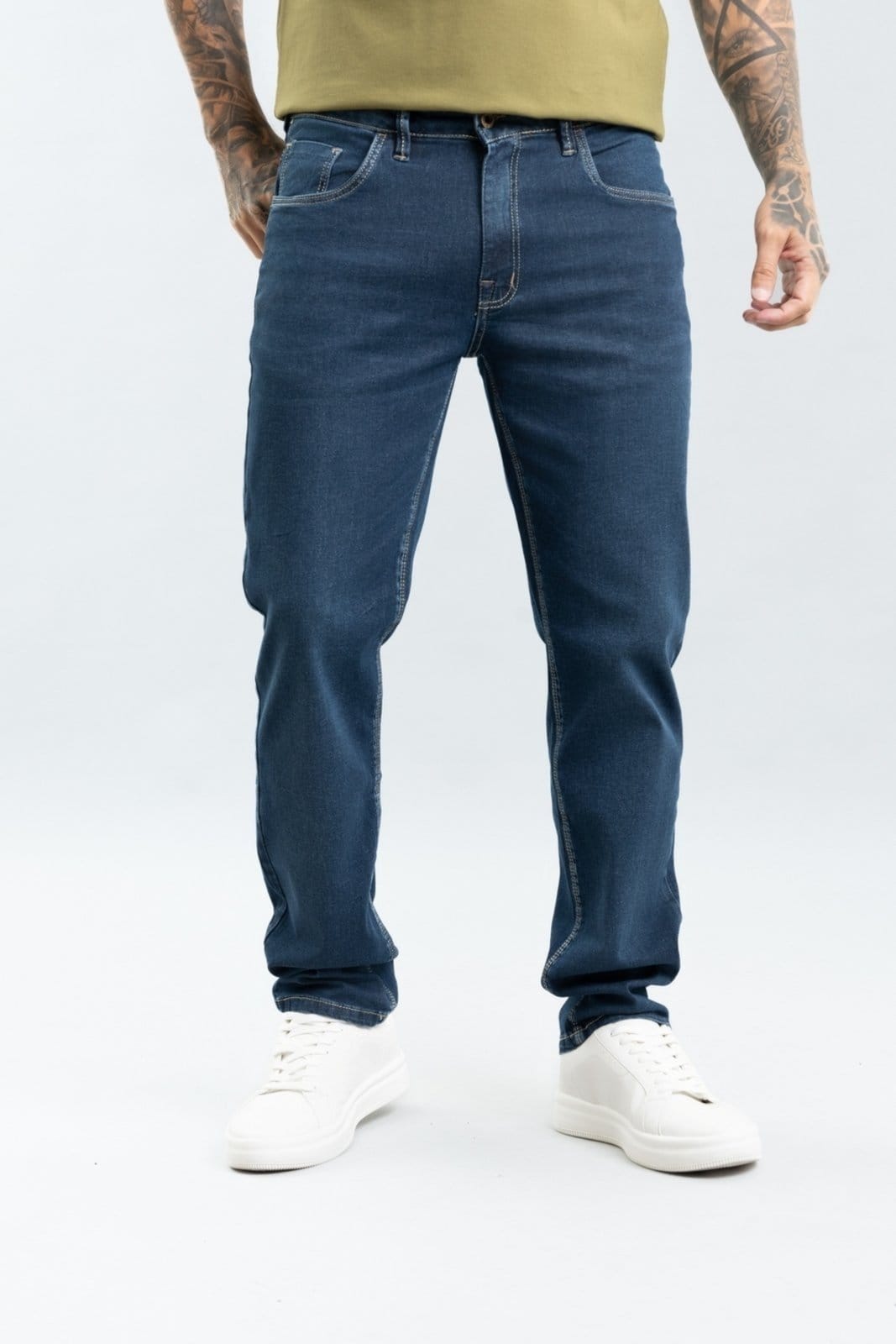 Calça Slim Masculina Marmorizada