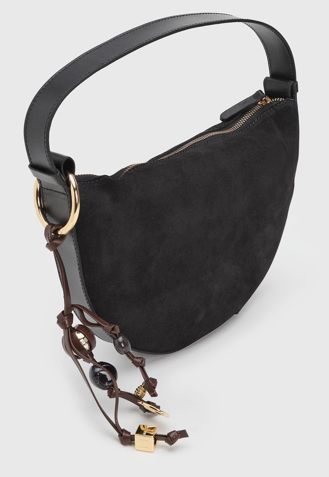 Vista 2 Bolsa Feminina Arezzo Meia Lua Preta Arezzo preto