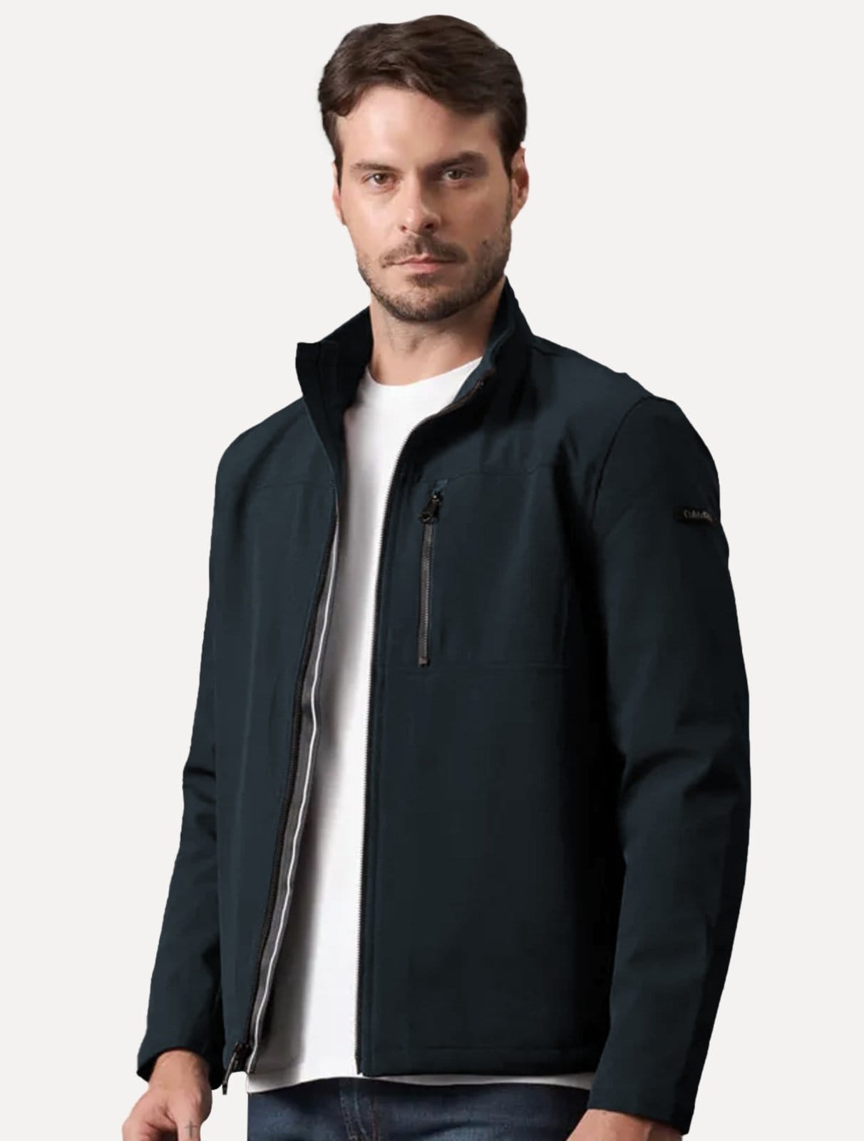 Jaqueta Calvin Klein Masculina Soft Shell Fur