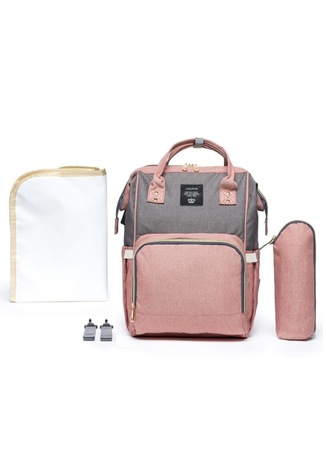 Mochila Lequeen Maternidade Porta Mamadeira