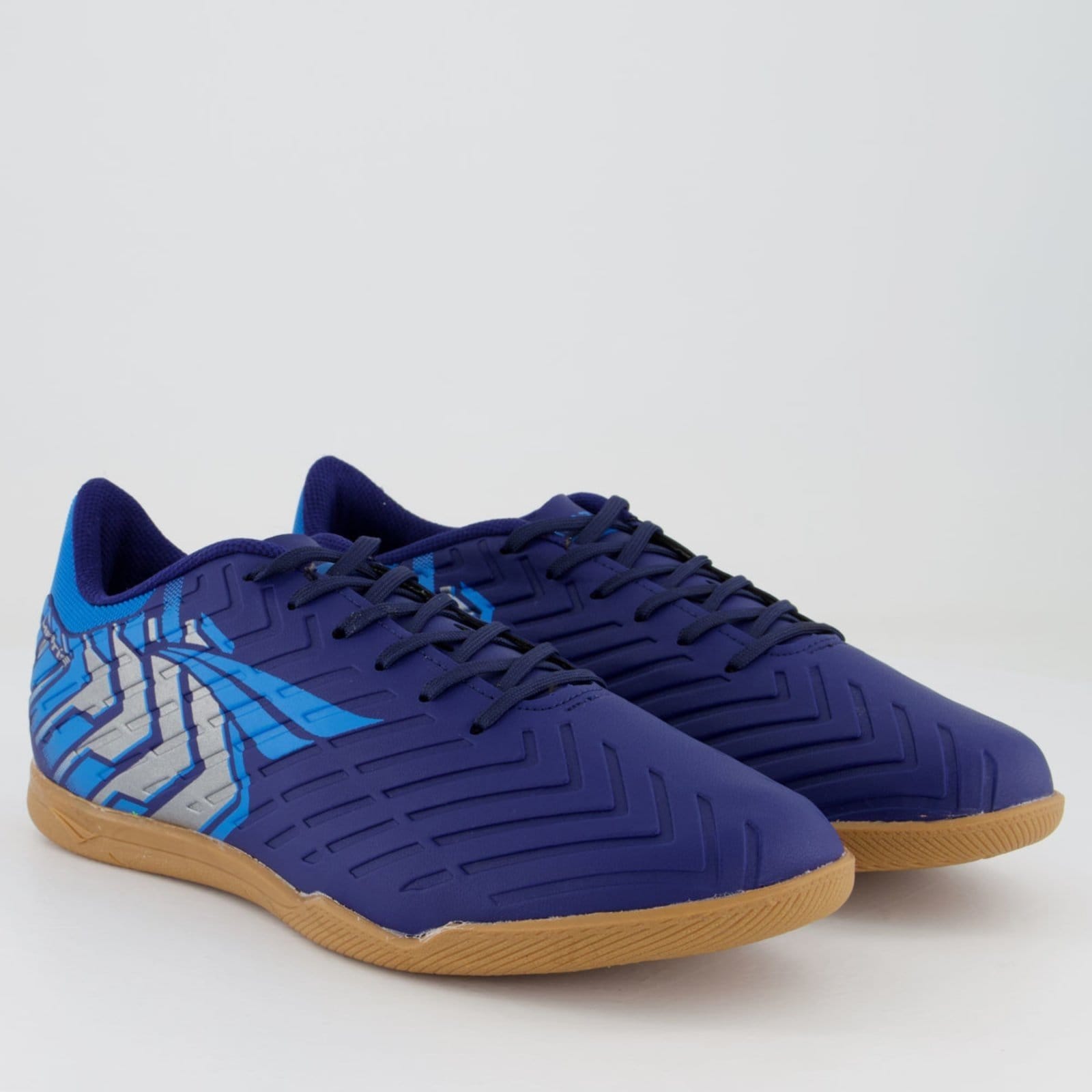 Vista 2 Chuteira Penalty Matis Y-3 Futsal Marinho e Prata Penalty azul marinho