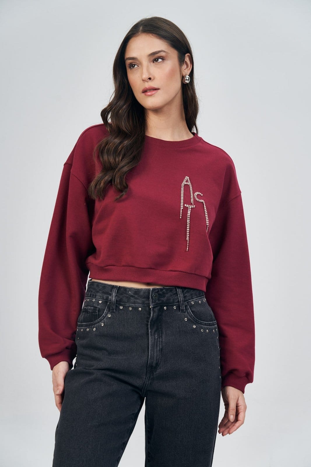 Blusão Moletom Aplicações Feminino Acostamento