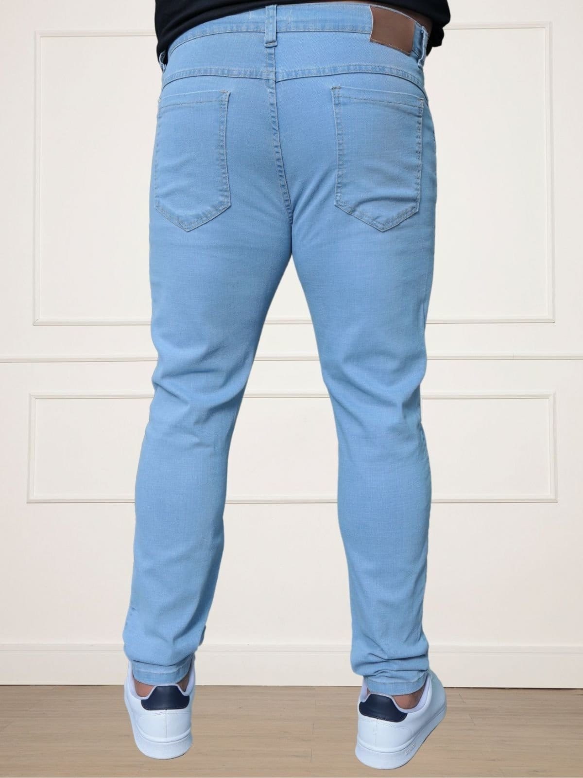 Vista 2 Calça Jeans Plus Size Delavê Masculina Claro CKF Wear azul