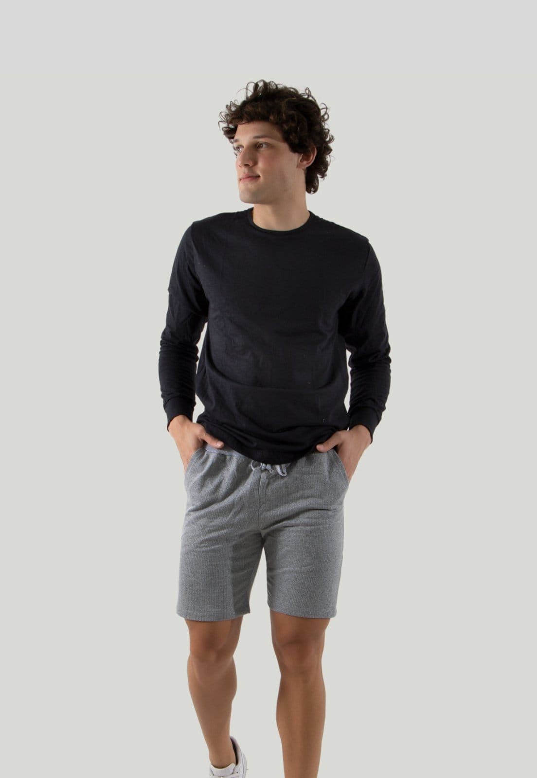 Blusa Masculina Manga Longa Tigs Preta