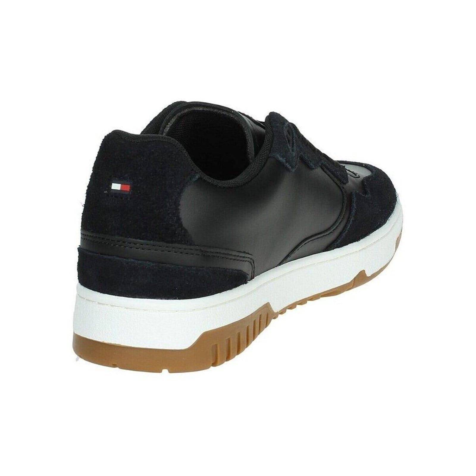 Vista 2 Tênis Tommy Hilfiger TH Basket Better Mix LTH Black Tommy Hilfiger preto black