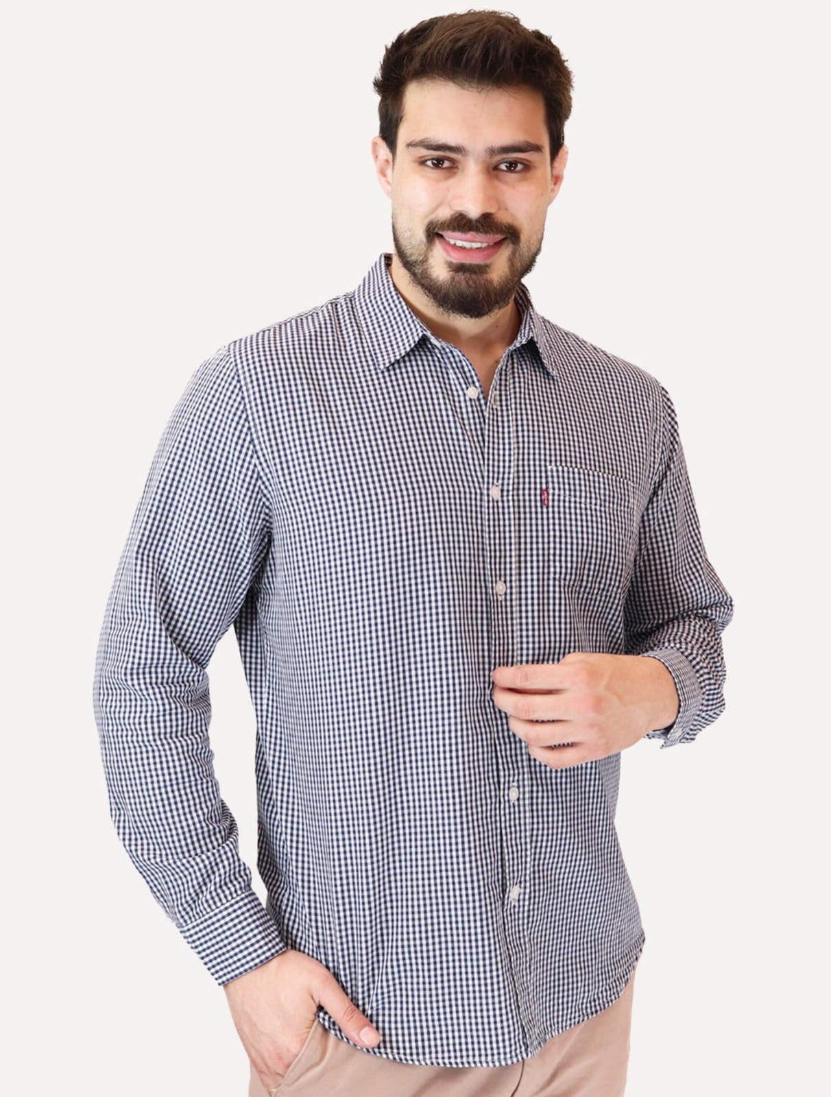 Camisa Levis Masculina Standard One Pocket Branco