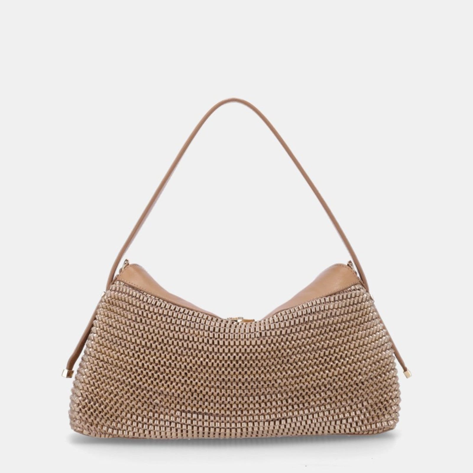 Vista 2 Bolsa Hobo Média Madras Luiz da Lua - 2000738 Luz Da Lua Luz Da Lua dourado